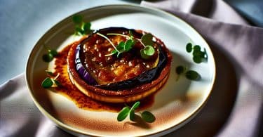 Découvrez la tarte tatin aubergine de Cyril Lignac