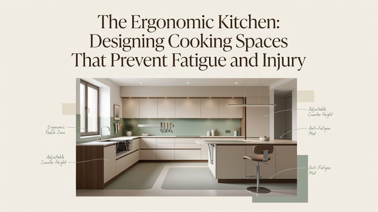 The Ergonomic Kitchen: Designing Cooking Spaces That Prevent Fatigue and Injury