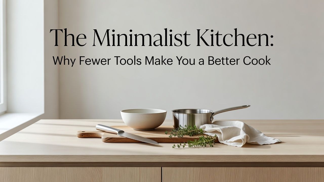 The Minimalist Kitchen: Why Fewer Tools Make You a Better Cook