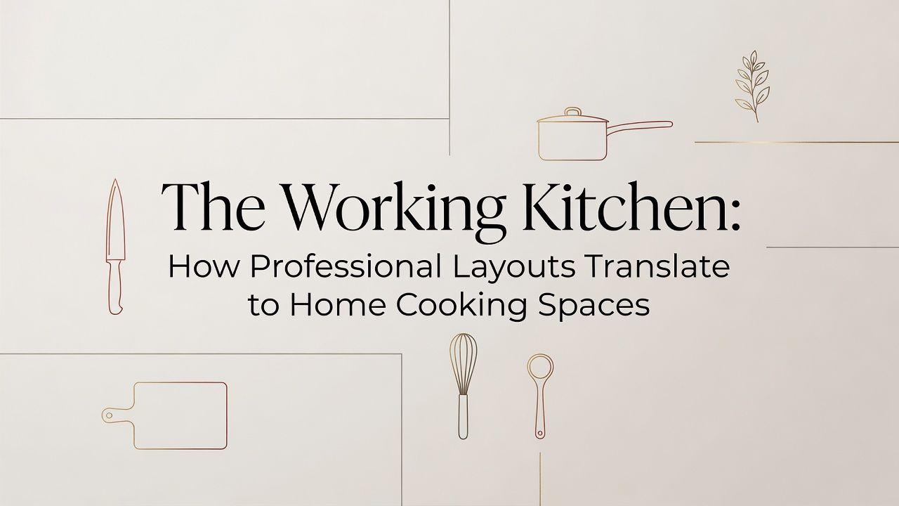 The Working Kitchen: How Professional Layouts Translate to Home Cooking Spaces